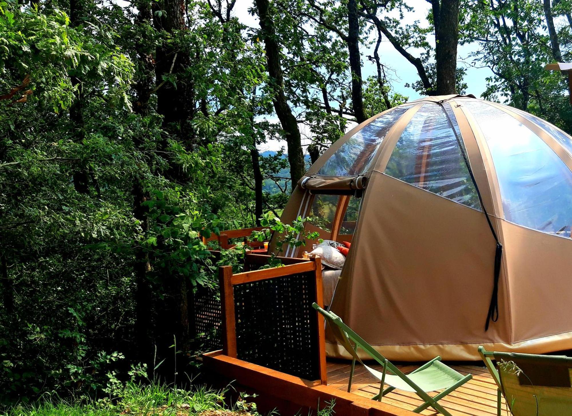 Le Mobil'Dome A Marie Hotel Cambounes Buitenkant foto